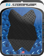 STOMPGRIP Tank Grips - Volcano - Black - Kawasaki - Versys '17-'25 55-10-0028-1B
