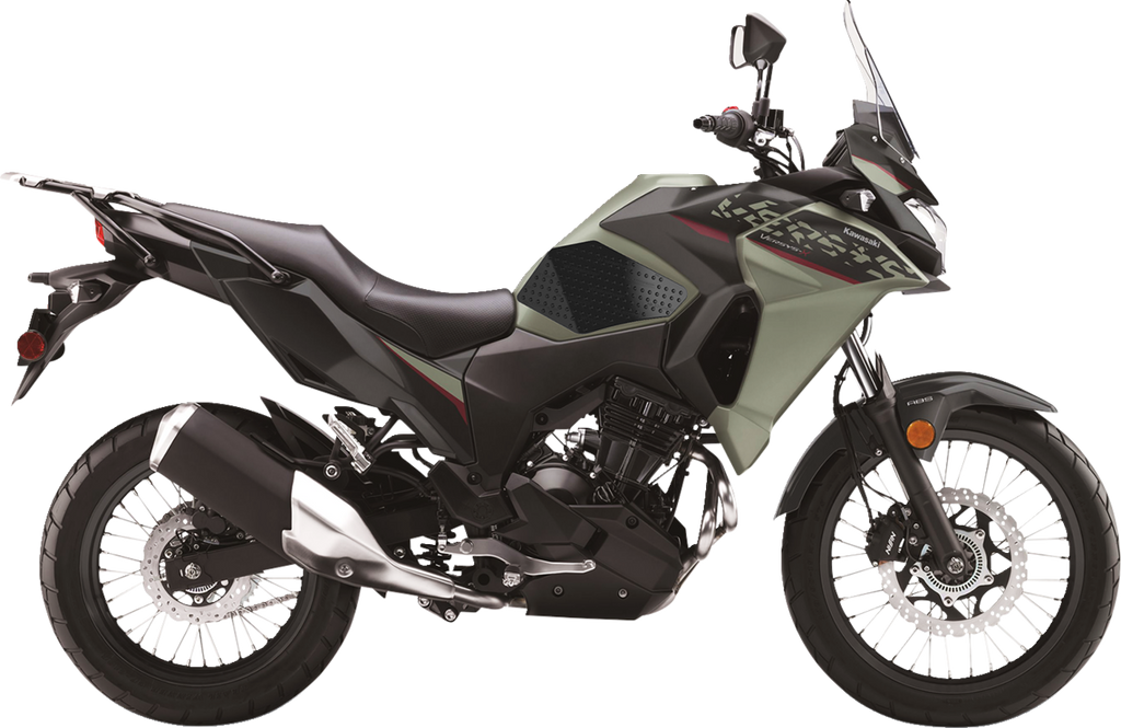 STOMPGRIP Tank Grips - Volcano - Black - Kawasaki - Versys '17-'25 55-10-0028-1B
