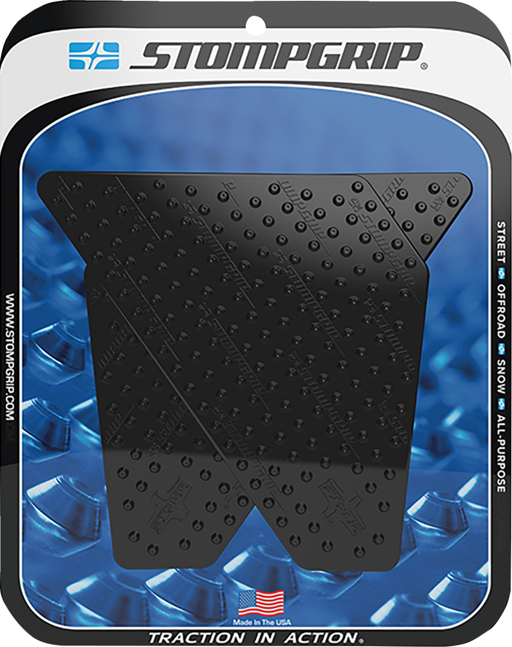 STOMPGRIP Tank Grips - Volcano - Black - Yamaha - Super Tenere '14-'24 55-10-0060-5B