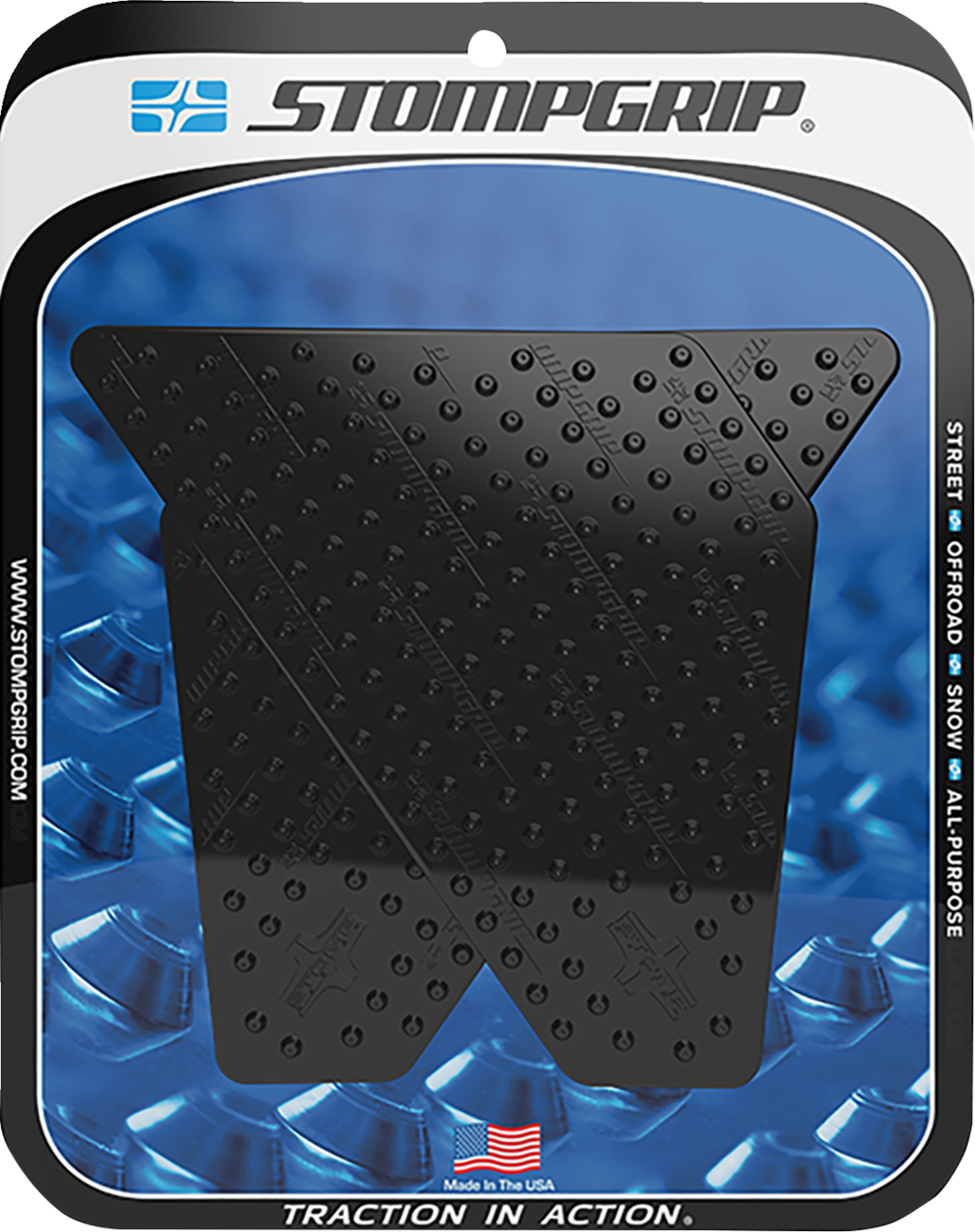 STOMPGRIP Tank Grips - Volcano - Black - Yamaha - Super Tenere '14-'24 55-10-0060-5B