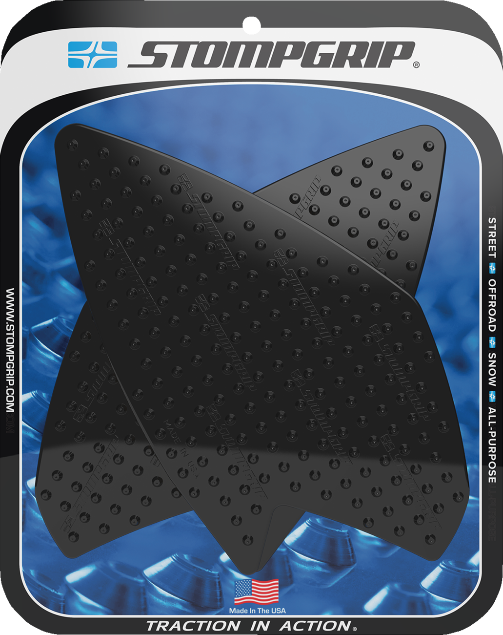STOMPGRIP Tank Grips - Volcano - Black - BMW - G '18-'25 55-10-0155B