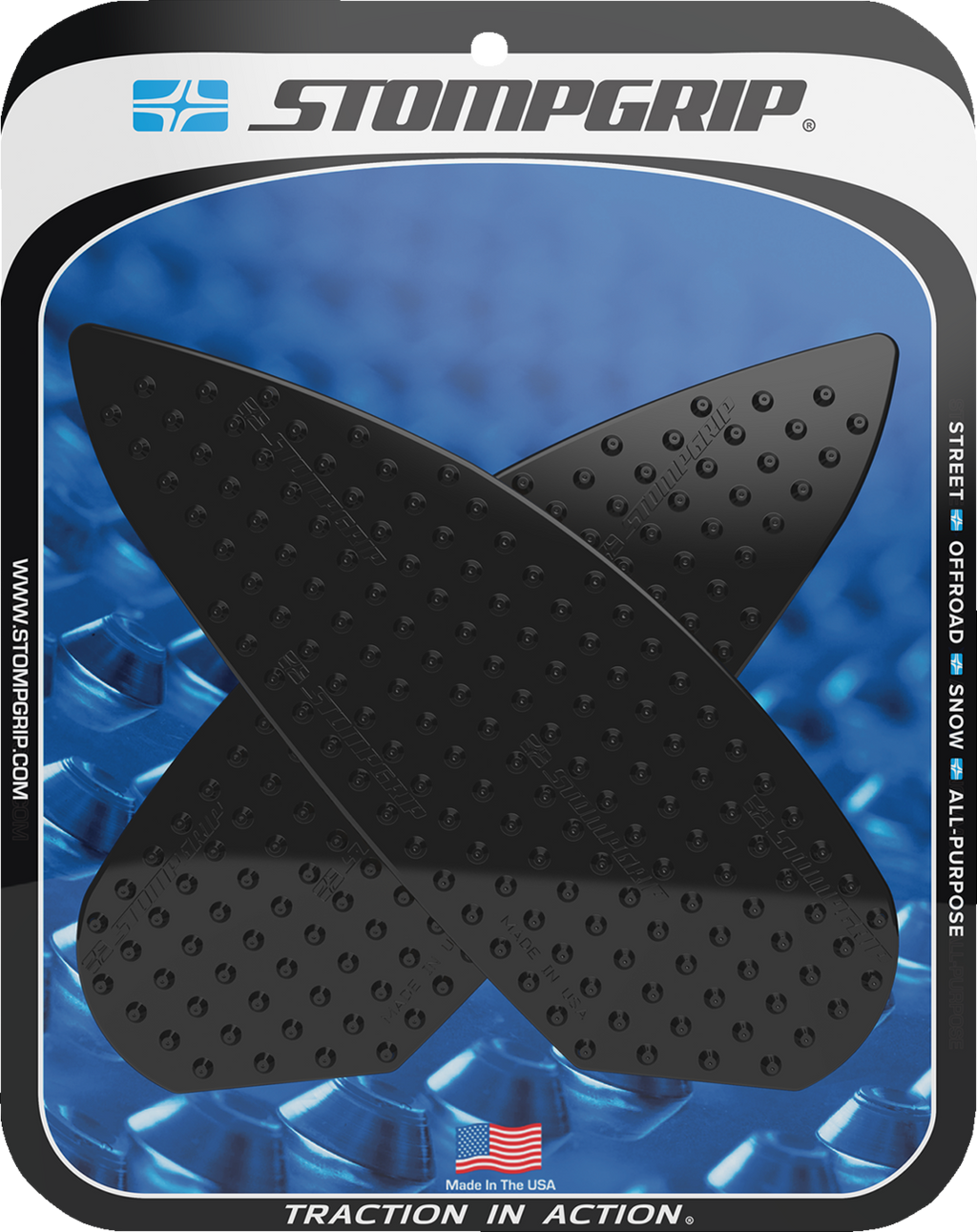 STOMPGRIP Tank Grips - Volcano - Black - BMW - M/S '20-'25 55-10-0165B