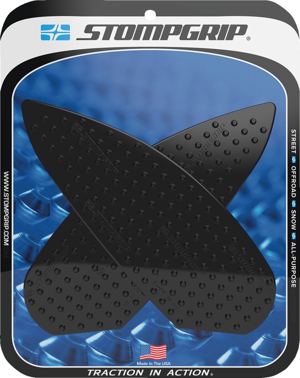 STOMPGRIP Tank Grips - Volcano - Black - BMW - M/S '20-'25 55-10-0165B
