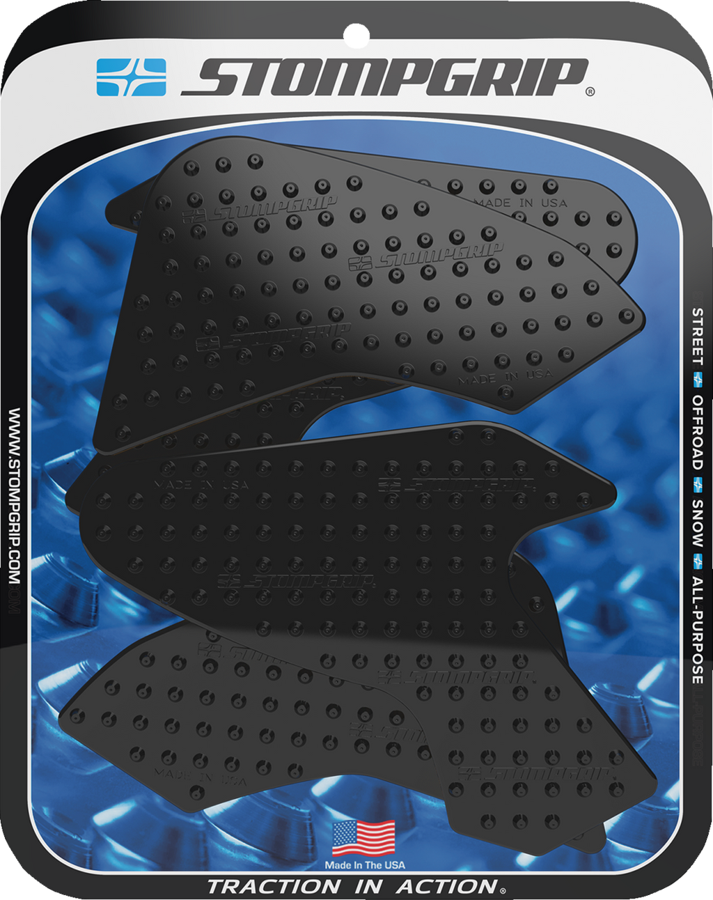 STOMPGRIP Tank Grips - Volcano - Black - BMW - F '20-'25 55-10-0176B
