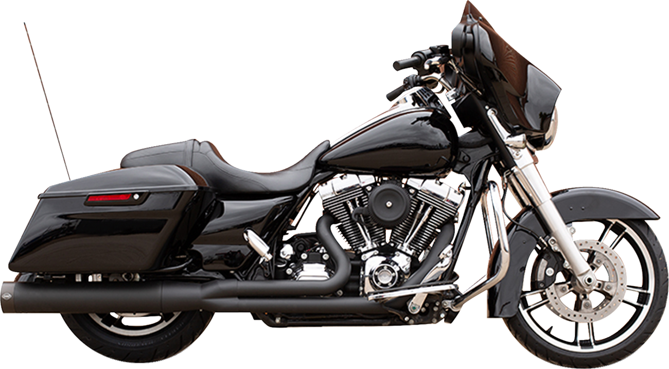 S&S CYCLE 2-into-1 Sidewinder Exhaust System - 50 State - Black - Touring '07-'16 550-0772