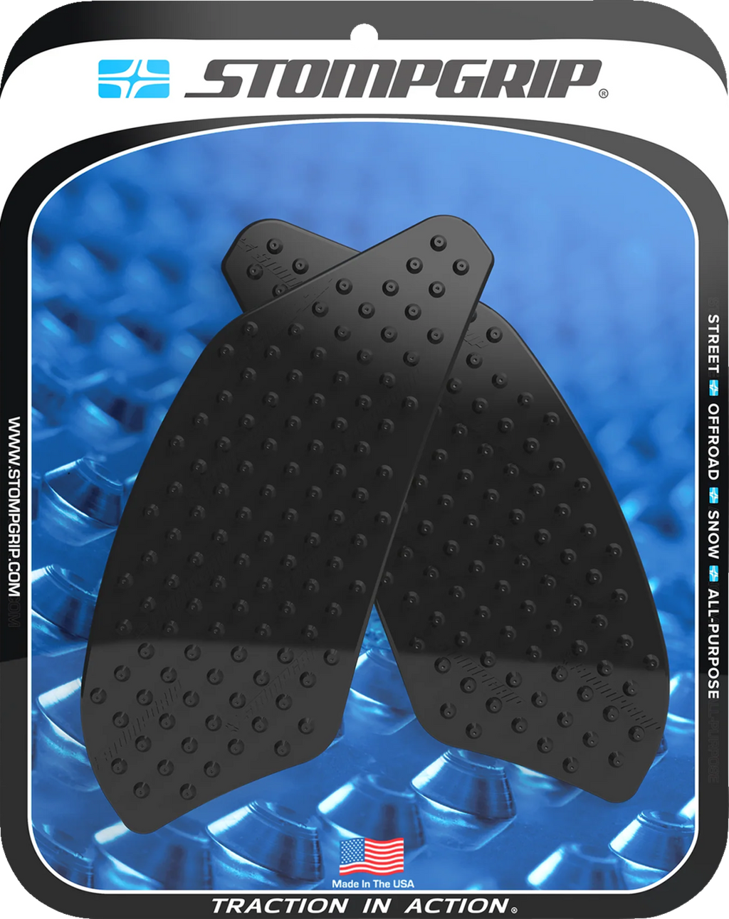 STOMPGRIP Tank Grips - Volcano - Black - BMW - G '21-'25 55-10-0200B