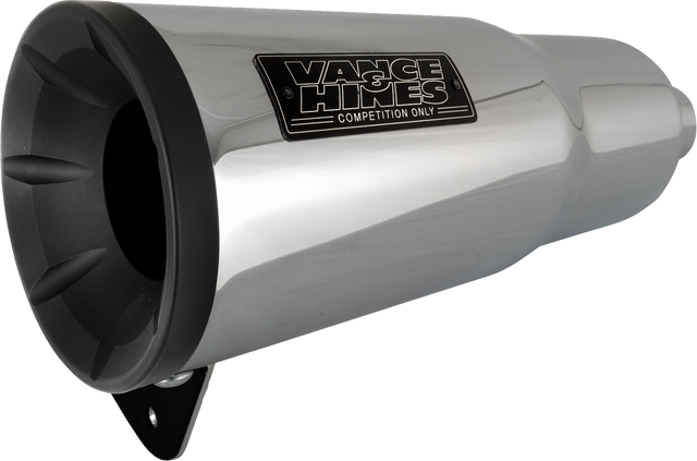 Vance & Hines Hi-Output Slip-On Muffler - Chrome - Indian Scout/Bobber 18627 - Indian 2025 Indian Scout and Scout Bobber Models