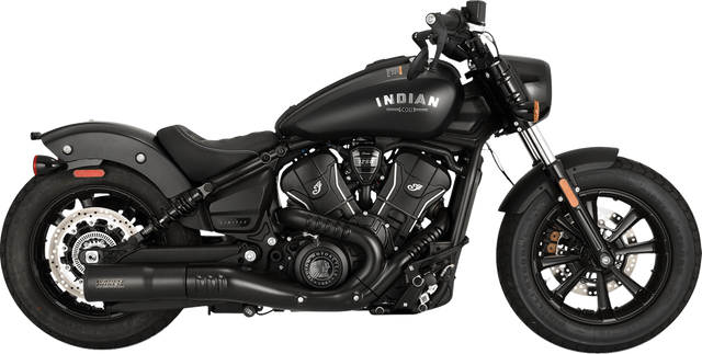 Vance & Hines Hi-Output Slip-On Muffler - Black - Indian Scout/Bobber 48627 - Indian 2025 Indian Scout and Scout Bobber Models