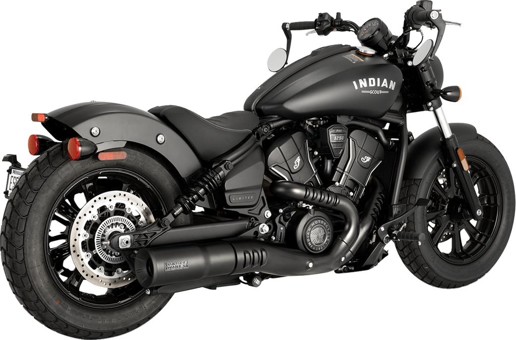 VANCE & HINES Hi-Output Slip-On Muffler - Black - Indian Scout/Bobber 48627