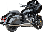 S&S CYCLE 2-into-1 Qualifier Exhaust System - Brushed Stainless Steel - Race Only - Indian with PowerPlus 550-1130