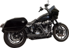 BASSANI XHAUST 2-into-1 Ripper Exhaust System with Megaphone Muffler - Short - Black - M8 Softail 1S79B
