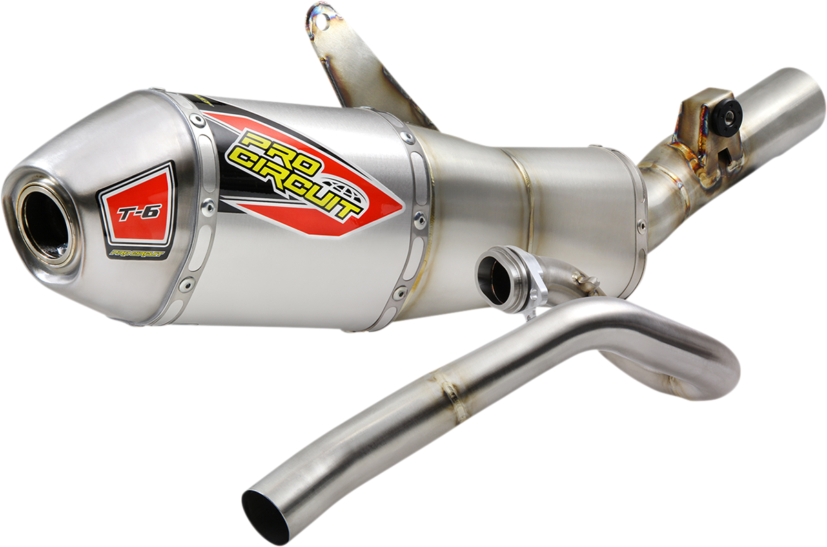 PRO CIRCUIT T-6 Exhaust System - Stainless Steel - Honda 450 0112145G