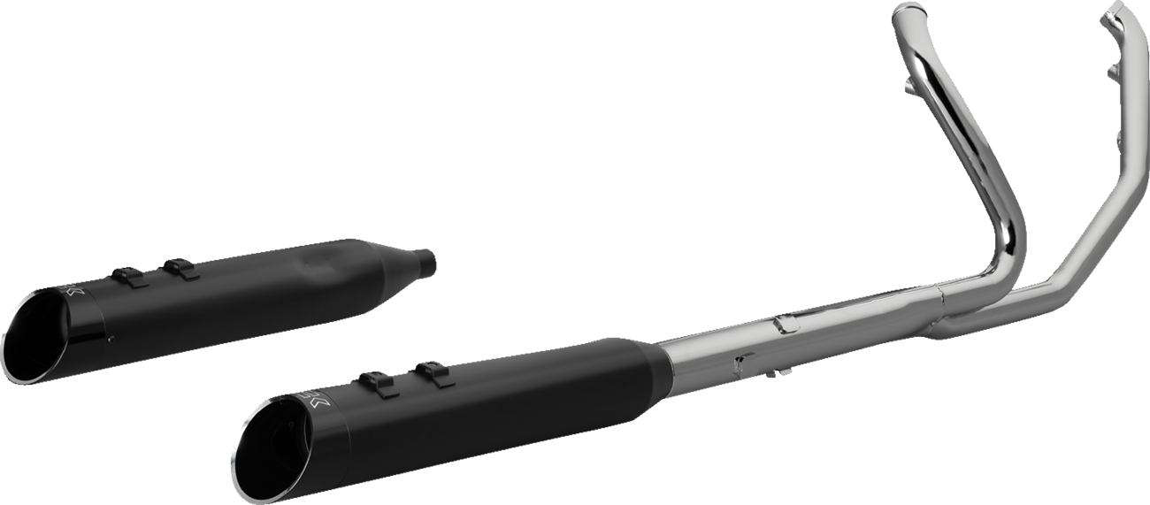 KHROME WERKS 2-into-2 Icon-SR Exhaust System - Eclipse - Without End Caps - M8 Touring 200104-SR