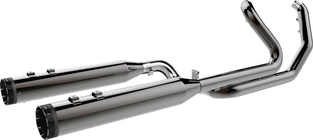 KHROME WERKS 2-into-1-into-2 Dominator-SR Exhaust System - Eclipse - Without End Caps - M8 Touring 201810A-SR