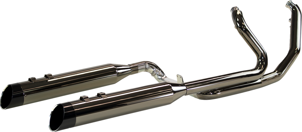 KHROME WERKS 2-into-1-into-2 Dominator-SR Exhaust System - Eclipse - Without End Caps - M8 Touring 201810A-SR