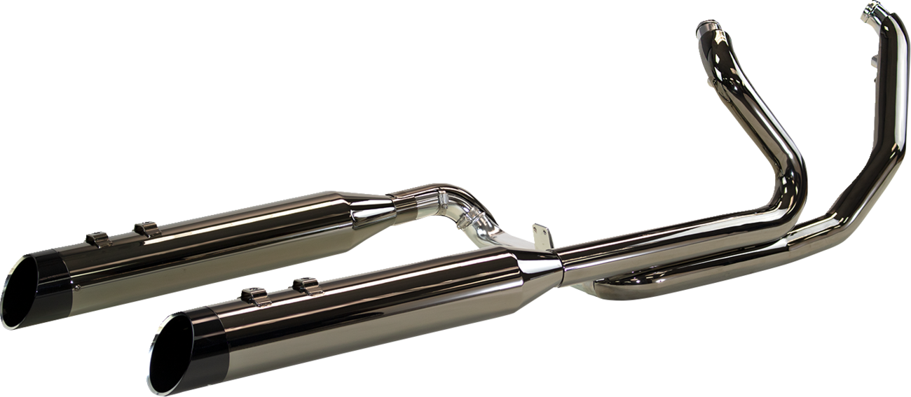 KHROME WERKS 2-into-1-into-2 Dominator-SR Exhaust System - Eclipse - Without End Caps - M8 Touring 201810A-SR