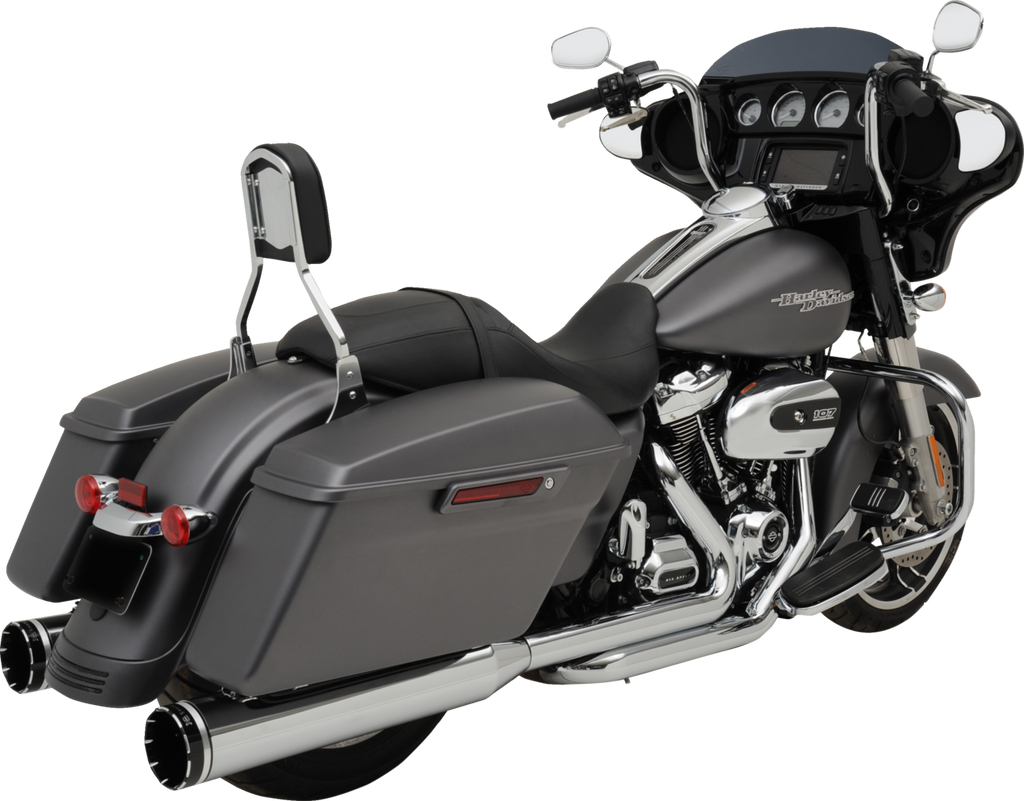 KHROME WERKS 2-into-1-into-2 Dominator-SR Exhaust System - Chrome - Without End Caps - M8 Touring 200400A-SR
