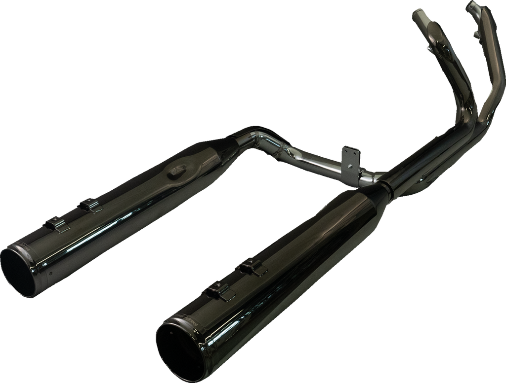 KHROME WERKS 2-into-1-into-2 Dominator-SR Exhaust System - Eclipse - Without End Caps - M8 Touring 201810A-SR