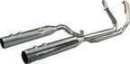 KHROME WERKS 2-into-1-into-2 Dominator-SR Exhaust System - Chrome - Without End Caps - M8 Touring 200400A-SR
