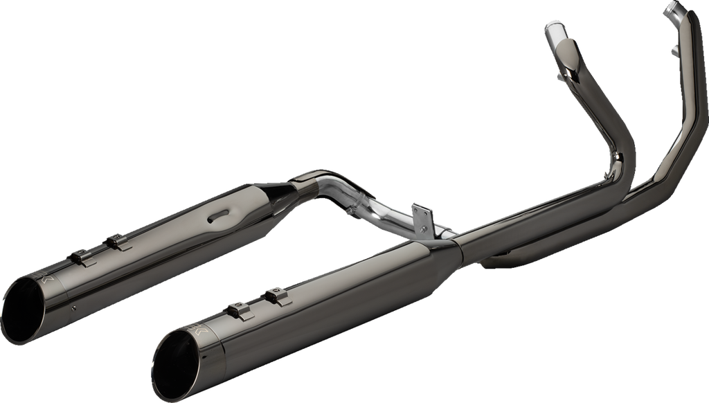 KHROME WERKS 2-into-1-into-2 Dominator-SR Exhaust System - Eclipse - Without End Caps - Twin Cam Touring 201830-SR