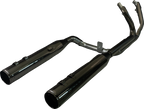 KHROME WERKS 2-into-1-into-2 Dominator-SR Exhaust System - Eclipse - Without End Caps - Twin Cam Touring 201830-SR