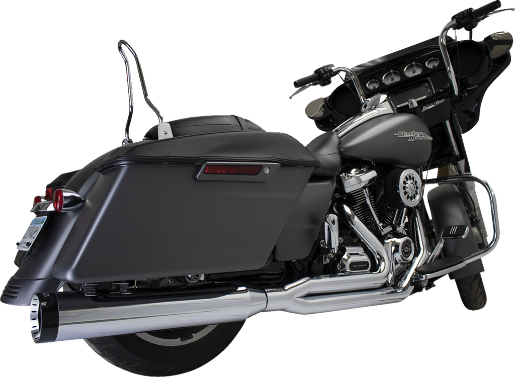 KHROME WERKS 2-into-1 Outlaw-SR Exhaust System - Chrome - Without End Cap - M8 Touring 200770-SR