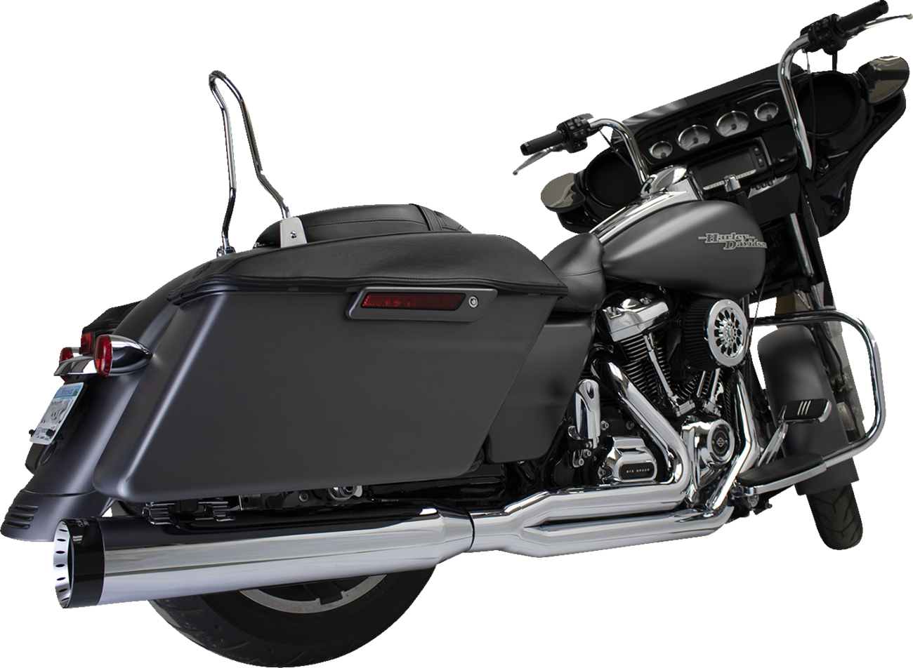 KHROME WERKS 2-into-1 Outlaw-SR Exhaust System - Chrome - Without End Cap - M8 Touring 200770-SR