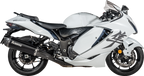 AKRAPOVIC Slip-On Line Mufflers - Titanium Black - Suzuki GSX-1300R Hayabusa S-S13SO4-HRAATBL/1