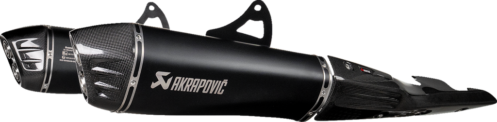 AKRAPOVIC Slip-On Line Mufflers - Titanium Black - Suzuki GSX-1300R Hayabusa S-S13SO4-HRAATBL/1