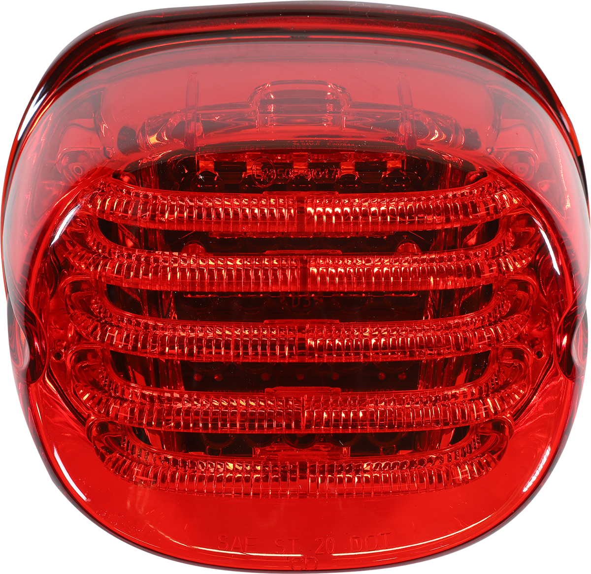 CUSTOM DYNAMICS Taillight - without License Plate Illumination Window / Red 2010-1364