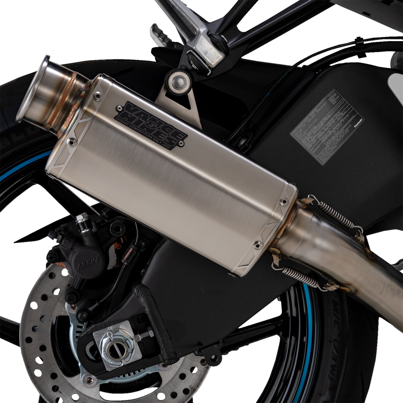 VANCE & HINES VS-6 Slip-On Muffler - Stainless Steel - Kawasaki Ninja ZX-6R 33603