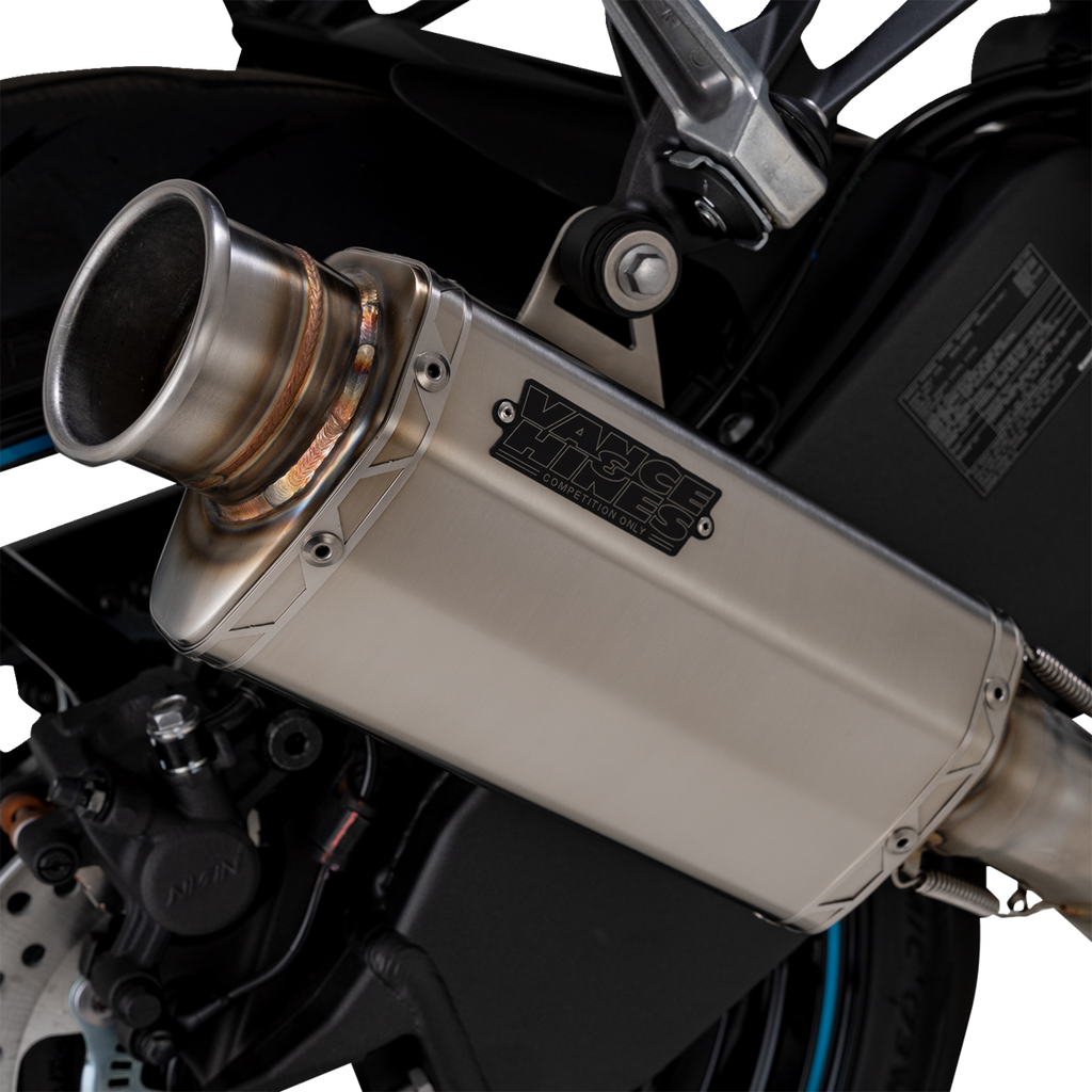 VANCE & HINES VS-6 Slip-On Muffler - Stainless Steel - Kawasaki Ninja ZX-6R 33603