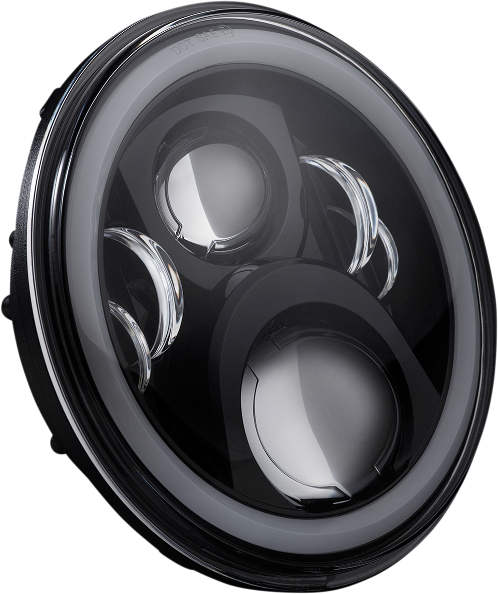 CUSTOM DYNAMICS Headlamp - 7" / LED / Black 2001-2376