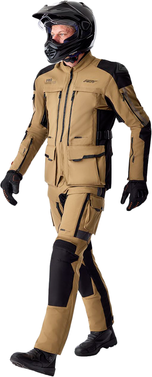 RST Pro Series Adventure-X CE Men's Textile Jacket - Sand / Black - View 28