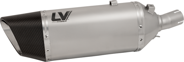 LeoVince LV-14 R Slip-On Muffler - Titanium - Kawasaki Ninja 400/500 15607TU 2018-2026