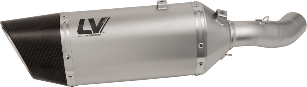 LEOVINCE LV-14 R Slip-On Muffler - Titanium - Kawasaki Z 900 15605TU