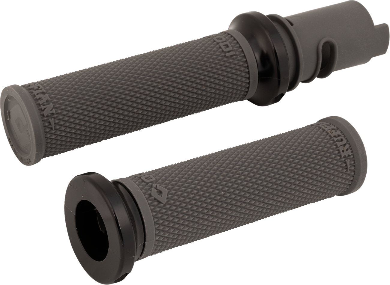 ODI Ruffian Lock-On Street Grips - CVO - Graphite/Black V30HTCH-B
