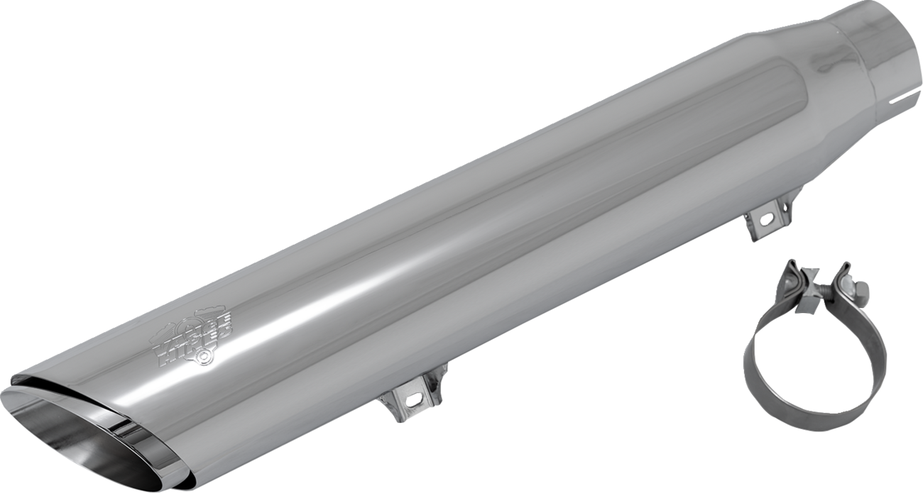VANCE & HINES Twin Slash Slip-On Muffler - Chrome - Softail 16750