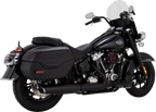 VANCE & HINES Twin Slash Slip-On Muffler - Black - Softail 46750