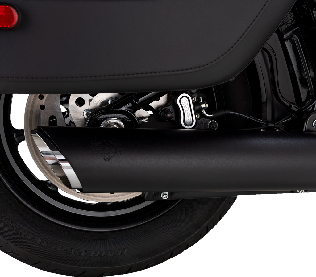 VANCE & HINES Twin Slash Slip-On Muffler - Black - Softail 46750