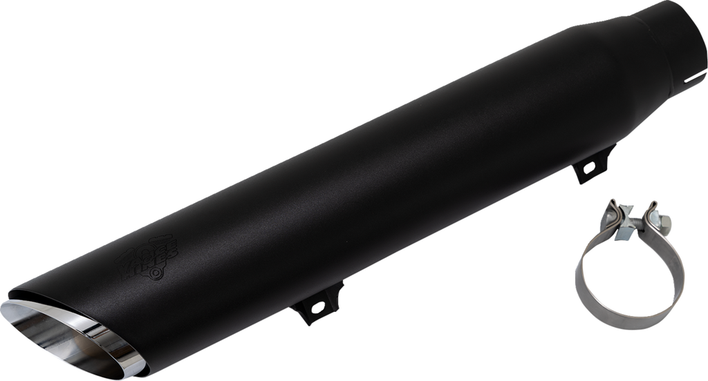 VANCE & HINES Twin Slash Slip-On Muffler - Black - Softail 46750