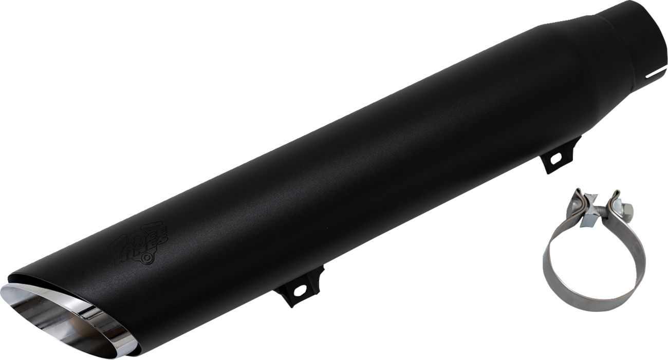 VANCE & HINES Twin Slash Slip-On Muffler - Black - Softail 46750