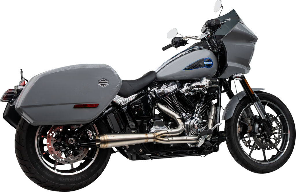 TRASK 2-into-1 Assault Exhaust System - Stainless Steel - Softail M8 TM-5054