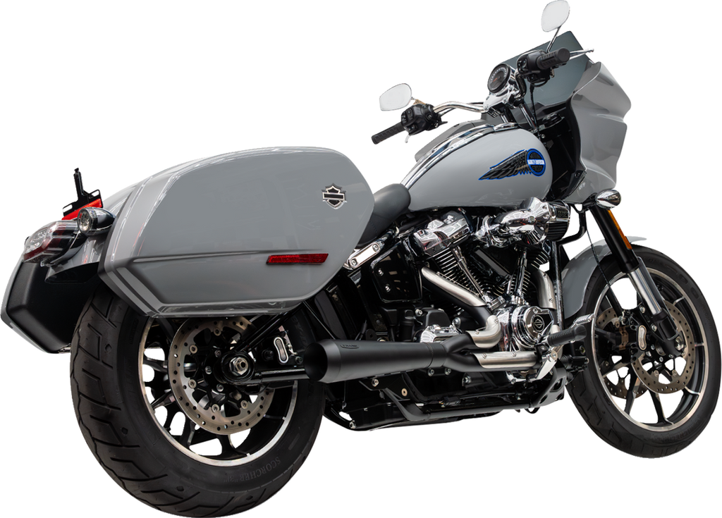 TRASK 2-into-1 Assault Exhaust System - Black - Softail M8 TM-5054BK
