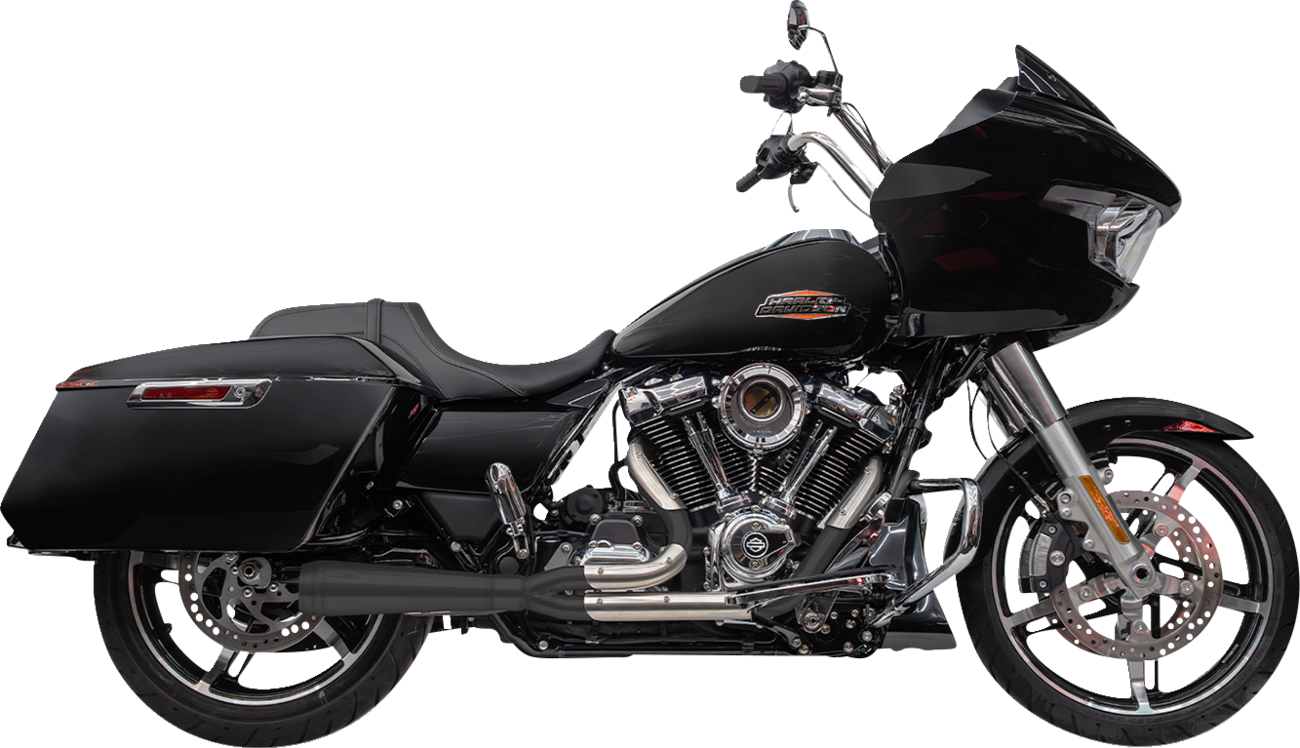 TRASK 2-into-1 Assault Exhaust System - Black - Touring M8 TM-5011BK