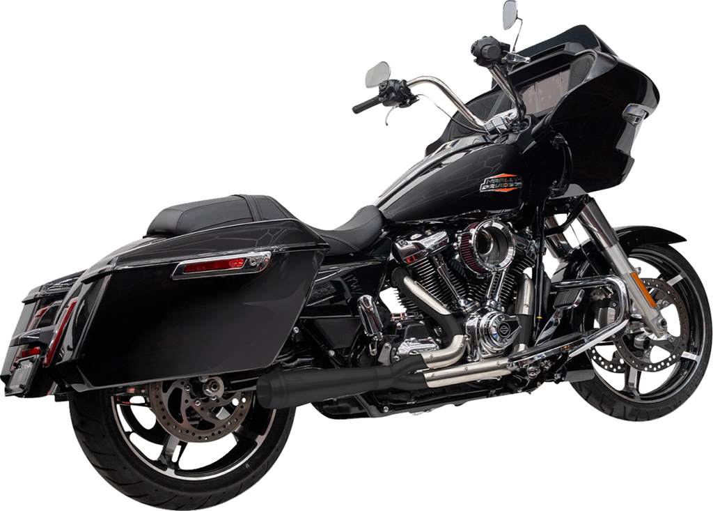 TRASK 2-into-1 Assault Exhaust System - Black - Touring M8 TM-5011BK