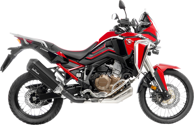 LeoVince R Slip-On Muffler - Black - Honda CRF 1100 15311BU - Honda CRF1100L Africa Twin LV-12 - Honda CRF1100L Africa Twin 2020-2026