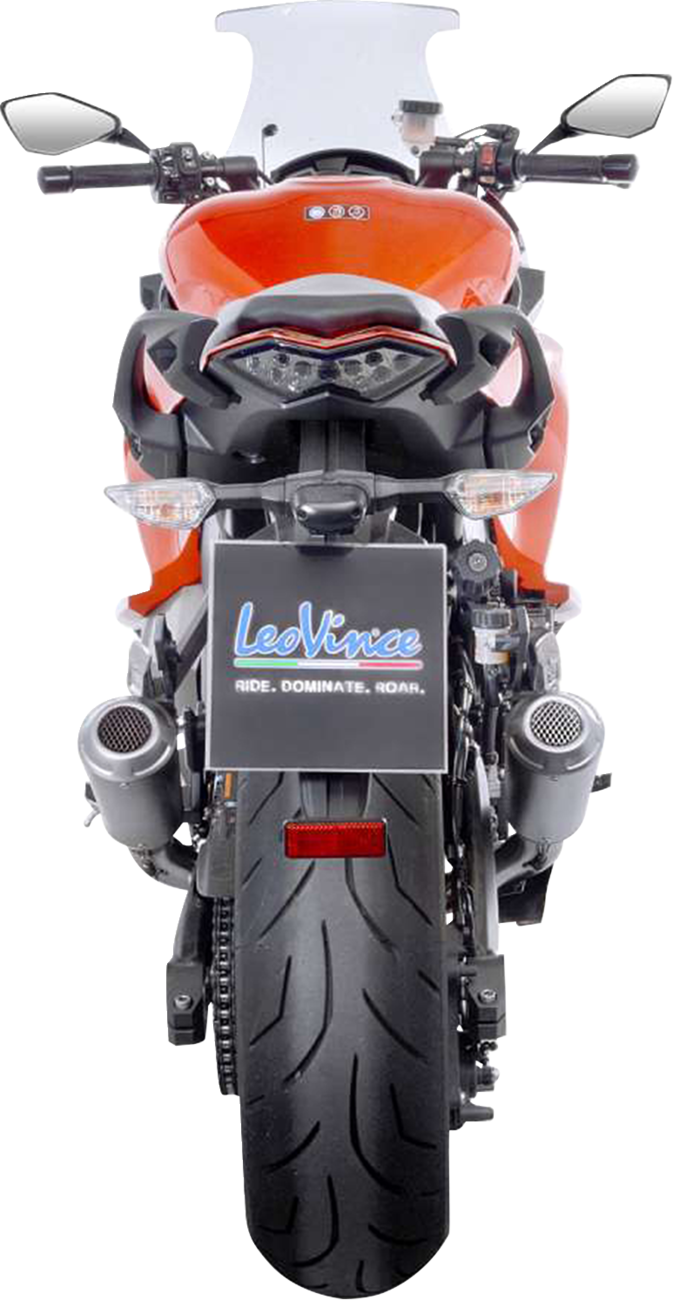 LEOVINCE LV-12 R Slip-On Muffler - Stainless Steel - KTM 1090/1190/1290 15309U