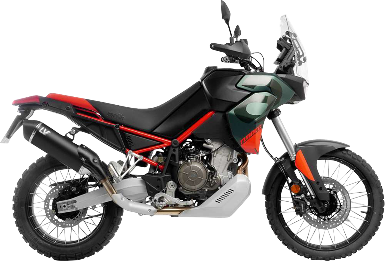 LEOVINCE LV-14 Black Edition Slip-On Muffler - Aprilia Tuareg 660 15626BU