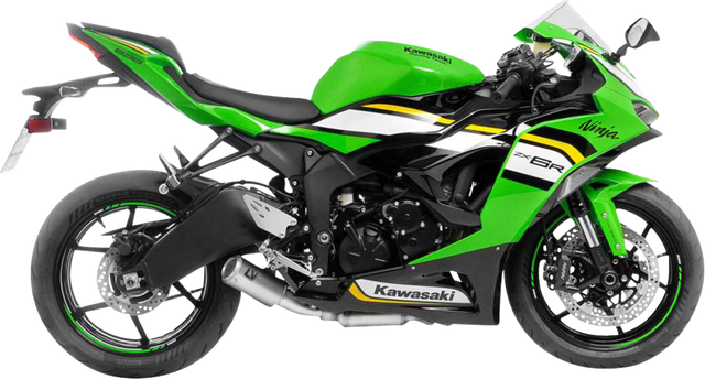 LeoVince LV Corsa S Slip-On Muffler - Titanium - Kawasaki ZX-6R 15413STU 2024-2026